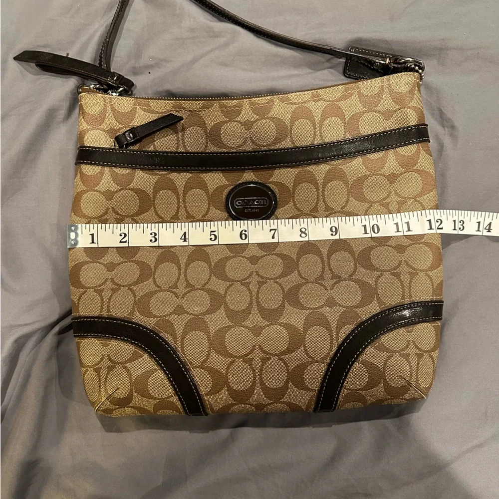 Coach Brown and Black Crossbody Bag